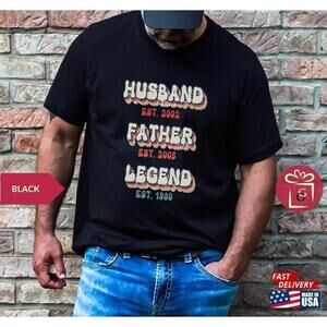 Tshirt Dad Hubby Tee Gift Christmas Daddy T Shirt Unisex Classic